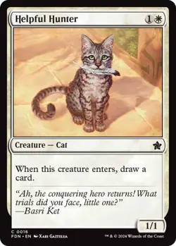Helpful Hunter FDN 16 MTG Foundations Common Foil EN NM - Image 1