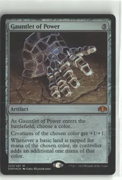 Foil - Gauntlet of Power - 223 - Dominaria Remastered - LP - Image 1
