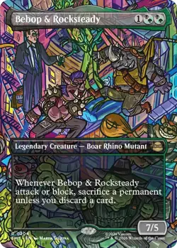 Bebop & Rocksteady (Borderless) - 204 - NM - Teenage Mutant Ninja Turtles - Image 1