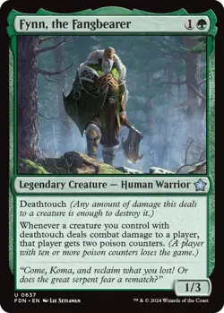 Fynn, the Fangbearer FDN 637 MTG Foundations Uncommon Normal EN NM - Image 1