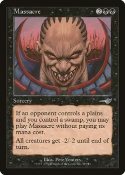 Massacre NMS 58 MTG Nemesis Uncommon Normal EN NM - Image 1
