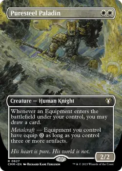 MTG Puresteel Paladin (Borderless) - 627 / English / Lightly Played - Image 1