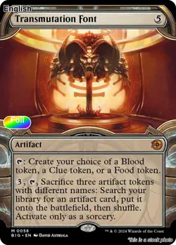 Transmutation Font (Showcase) EN [BIG - 58] - NM [Foil] TCG MTG - Image 1