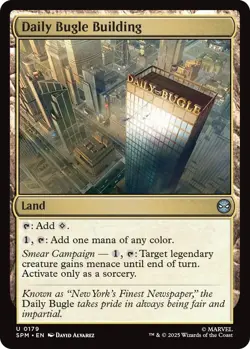 Daily Bugle Building SPM 179 MTG Marvel's Spider-Man Uncommon Normal EN NM - Image 1