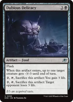 Dubious Delicacy EOE 96 MTG Edge of Eternities Uncommon Foil EN NM - Image 1