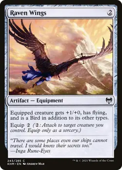 Raven Wings KHM 243 MTG Kaldheim Common Normal EN NM - Image 1