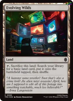 Evolving Wilds (Surge Foil) - 65 - NM - Commander: Teenage Mutant Ninja Turtles - Image 1