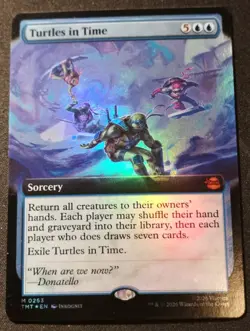 Turtles In Time - Foil - Extended Art - TMT - MTG - NM - EN - 0263 - Image 1