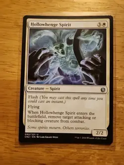 Hollowhenge Spirit - Conspiracy - MTG Magic - Uncommon - White Creature - Image 1