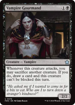 Vampire Gourmand FDN 74 MTG Foundations Uncommon Normal EN NM - Image 1