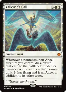 Valkyrie's Call FDN 27 MTG Foundations Mythic Normal EN NM - Image 1