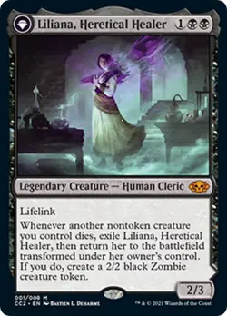 Liliana, Heretical Healer - Normal NM MTG Commander Collection: Black - Image 1