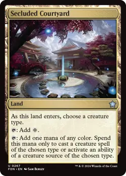 Secluded Courtyard FDN 267 MTG Foundations Uncommon Normal EN NM - Image 1
