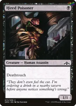 Foil Hired Poisoner - 72 - LP - Guilds of Ravnica - Image 1