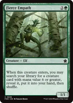 Fierce Empath FDN 636 MTG Foundations Common Normal EN NM - Image 1