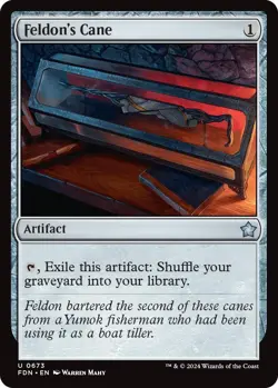 Feldon's Cane FDN 673 MTG Foundations Uncommon Normal EN NM - Image 1