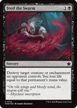 Feed the Swarm FDN 712 MTG Foundations Common Foil EN NM - Image 1