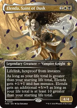 Elenda, Saint of Dusk (Borderless) FDN 346 MTG Foundations Rare Normal EN NM - Image 1
