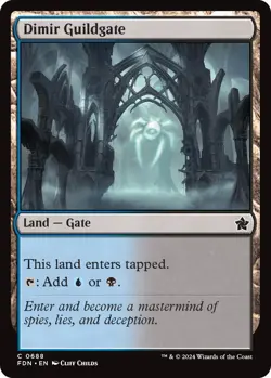 Dimir Guildgate FDN 688 MTG Foundations Common Normal EN NM - Image 1