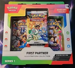 Pokemon TCG First Partner Illustration Collection Box Factory Sealed - Image 1
