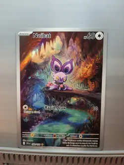Noibat 169/159 SV09: Journey Together Illustration Rare Pokemon Card - Image 1