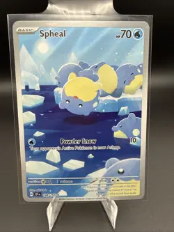 Spheal 199/191 Illustration Rare Surging Sparks Pokemon Near Mint. Pokemon - Image 1