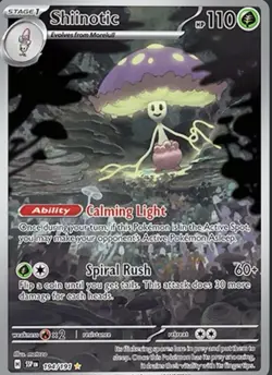 Shiinotic 194/191 Illustration Rare Surging Sparks Pokemon Holo Near Mint - Image 1