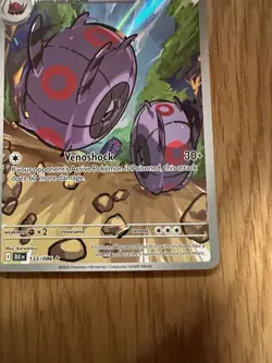 Pokemon TCG Whirlipede 133/086 Black Bolt Illustration Rare Holo Card NM - Image 4