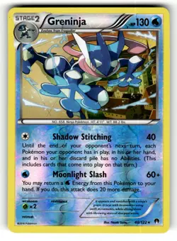 Greninja 40/122 Rare BREAKpoint Reverse Holo Pokemon Lightly Played - Image 1