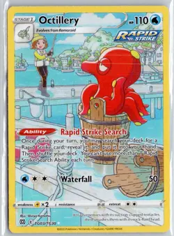 Octillery Holofoil Ultra Rare SWSH09: Brilliant Stars Trainer Gallery TG03/TG... - Image 1
