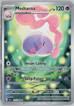 Musharna - 117/086 Holofoil Illustration Rare SV: Black Bolt 117/086 NM Pokem... - Image 1