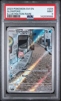 Slowpoke 204 Svi En-scarlet & Violet Pokemon PSA 9 - Image 1