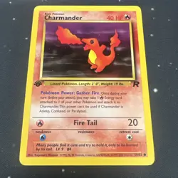 Pokemon Charmander Team Rocket 50/82 1st Edition Common NM 3 - Image 1