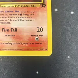 Pokemon Charmander Team Rocket 50/82 1st Edition Common NM 3 - Image 4