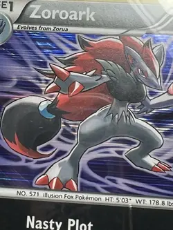 Pokemon PSA 9 MINT Zoroark 71/114 Black & White Holo Holofoil 2011 - Image 2
