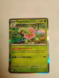 Pokemon TCG Meganium 001 Holo Promo Mega Evolution - Image 2