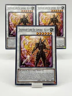Yu-Gi-Oh! Legendary Lord Six Samurai- Kizan ALIN-EN042 1st Ed. X3 (Playset) - Image 1