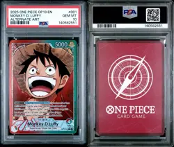 PSA 10 Monkey.D.Luffy Alternate Art L OP13-001 Carrying On His Will One Piece - Image 3