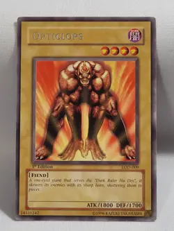 YuGiOh TCG Opticlops 2 x 1st Edition 1 x Unlimited LOD-009 Rare LP - Image 3