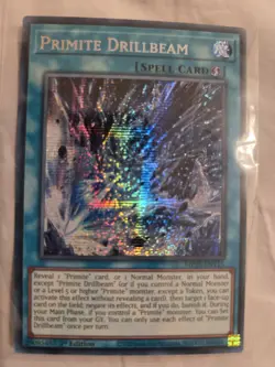 Yugioh Primite Drillbeam MP25-EN115 Prismatic Secret Rare NM 1st Ed - Image 1