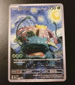 Pokemon Venusaur Starry Night Van Gogh Beautiful Moon ACG Star Trading Card NM - Image 1