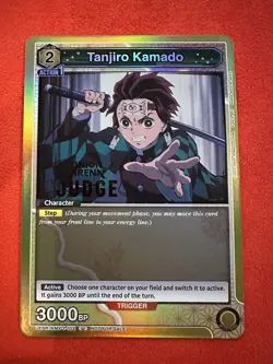Tanjiro Kamado Demon Slayer KMY-1-102 Judge Foil Card Union Arena English - Image 1