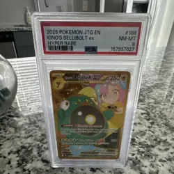 Pokemon Iono's Bellibolt ex 188/159 Journey Together Full Art Hyper Rare Holo - Image 1