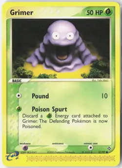 Grimer 57/97 Common Dragon Pokemon Near Mint - Image 1