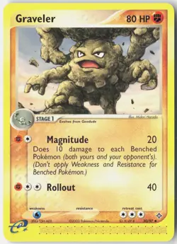 Graveler 30/97 Uncommon Dragon Pokemon Near Mint - Image 1