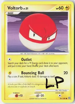 Voltorb 81/100 Common Stormfront Pokemon Lightly Played - Image 1