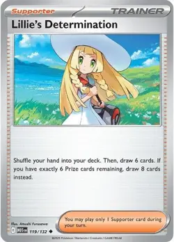 Lillie's Determination - 119/132 MEG 119/132 Pokemon ME01: Mega Evolution Unc... - Image 1