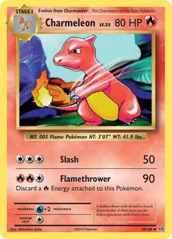 Charmeleon EVO 10/108 Pokemon XY - Evolutions Uncommon Normal EN LP - Image 1