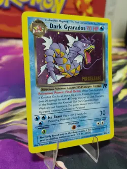 Pokemon TCG Dark Gyarados Prerelease Holo Rare Card 8/82 Vintage 1999 LP Wotc - Image 3
