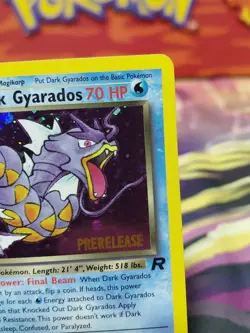 Pokemon TCG Dark Gyarados Prerelease Holo Rare Card 8/82 Vintage 1999 LP Wotc - Image 4